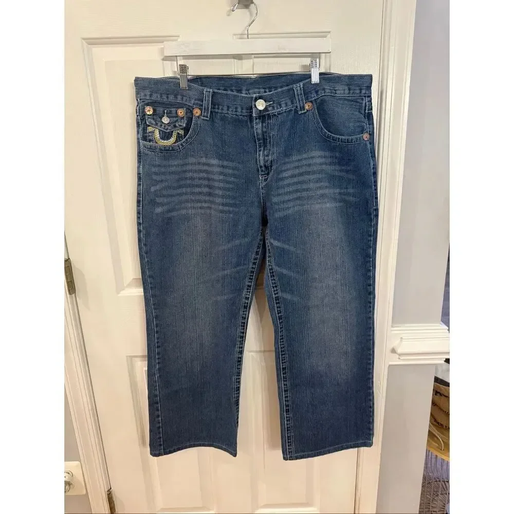 True Religion Joey Super T Flap Pocket Jeana sz 42X28 EUC
